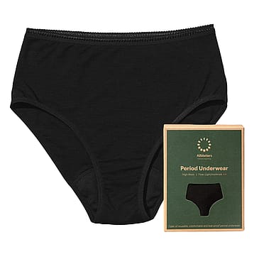 AllMatters Menstruationstrusse High Waist Let/Moderat Sort XXS