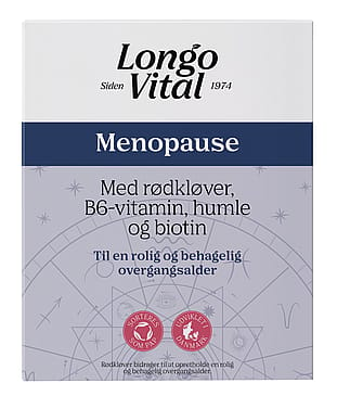 Longo Vital Menopause med rødkløver, B6-vitamin , humle og biotin 60 stk