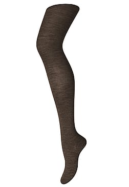 mp Woman Uld/silke Strømpebukser Dark Brown S