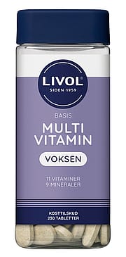 Livol Basis Multi Vitamin Voksen 230 tabl.