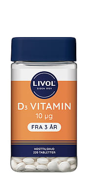 Livol D3-Vitamin 10 µg 220 tabl.