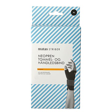 Matas Sports Care Neopren Håndled/Tommelbind Sort XL