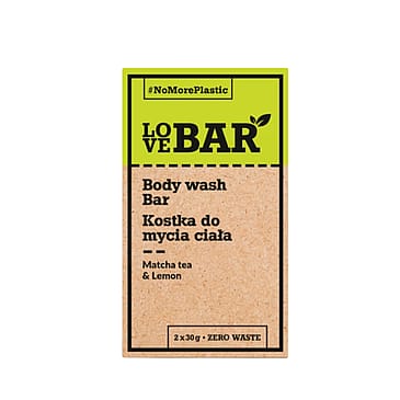 Love Bar Body Wash Bar Matcha Tea & Lemon 2 x 30g