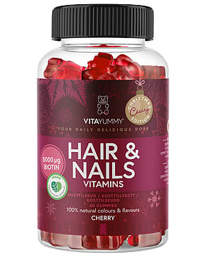 VitaYummy Hair & Nails Cherry Christmas Edition 60 stk