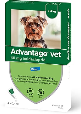 Advantage Vet Spot-on til Hund Hund 0-4 kg (4X0,4 ml)