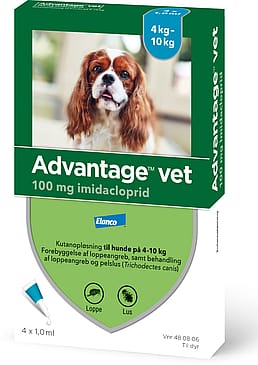 Advantage Vet Spot-on til Hund Hund 4-10 kg (4X1 ml)