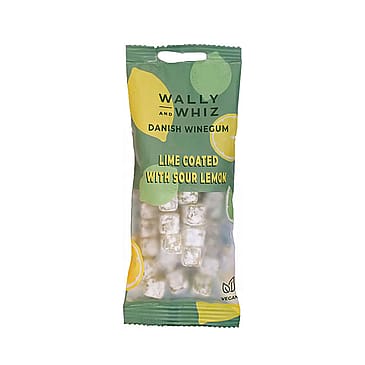 Wally and Whiz Vingummi Lime med Sur Citron