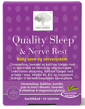 New Nordic Quality Sleep & Nerve Rest 60 stk.