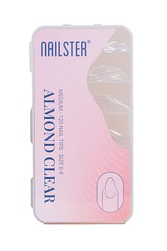 Nailster Almond Medium Clear Tips 120 stk