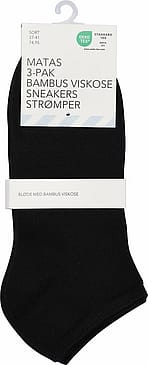 Matas Striber Bambus Viskose Sneakers Sort 37-41