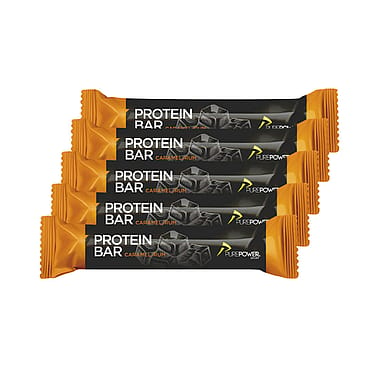 PurePower Protein Bar 5-pak 5 stk Karamel Rom