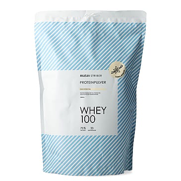 Matas Striber Whey 100 Proteinpulver 1 kg Vanilje