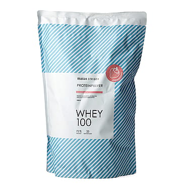 Matas Striber Whey 100 Proteinpulver 1 kg Jordbær