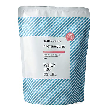 Matas Striber Whey 100 Proteinpulver 300 g Jordbær