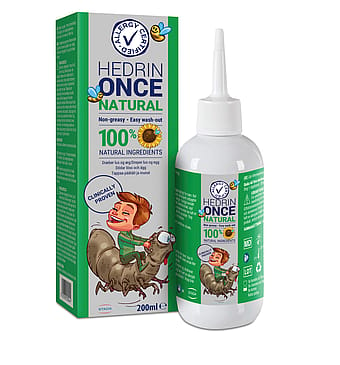 Hedrin Once Natural Lusebehandling 200 ml