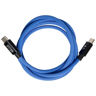 Design Letters USB-C to USB-C Cable Cobolt Blå 1 m