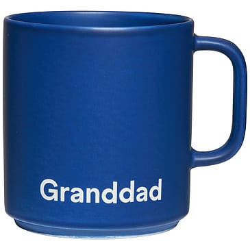 Design Letters VIP Favorit Kop med Håndtag Blå Granddad 250 ml