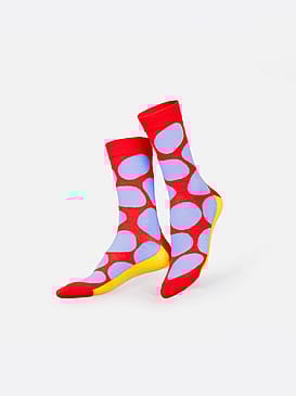 Eat My Socks Strømper Salty Chips Red Onesize