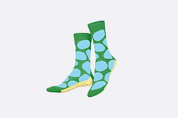 Eat My Socks Strømper Salty Chips Green Onesize