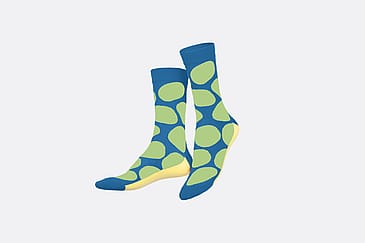 Eat My Socks Strømper Salty Chips Blue Onesize