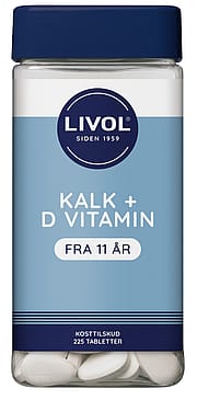 Livol Kalk +D3 vitamin 225 stk