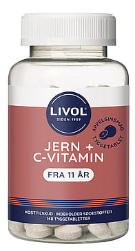 Livol Jern Tyggetablet 140 stk