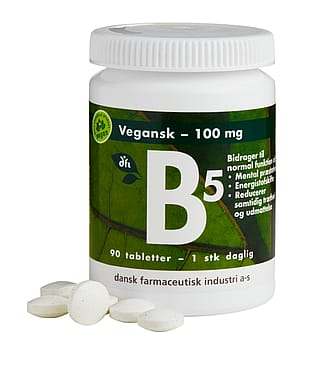 Grønne vitaminer B5-vitamin 100 mg 90 tabl