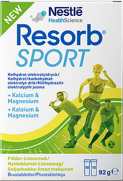 Resorb Sport Hyldeblomst-Lime 2 x 10 stk.