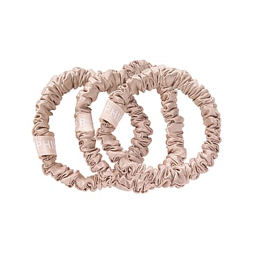 Philip B Petite Scrunchie ( set of three) Champagne