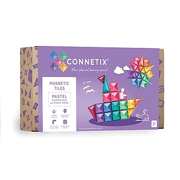 Connetix Starter Pack Magnetsæt Pastel 64 Dele