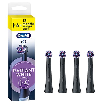 Oral-B iO Radiant Børstehoveder 4 stk Hvid