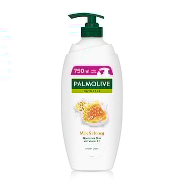 Palmolive Shower Milk & Honey m/pumpe 750 ml