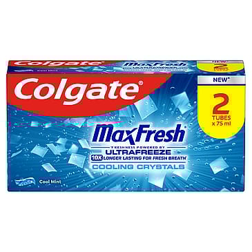 Colgate Tandpasta Max Fresh Cool Mint 2x75 ml