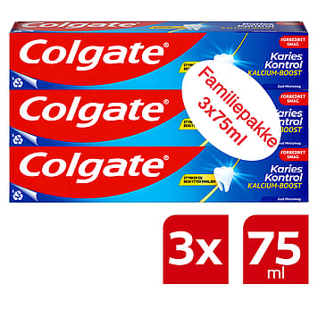 Colgate Tandpasta Karies Kontrol 3x75 ml