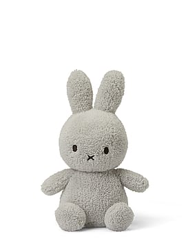 Bon Ton Toys Miffy Sitting Terry Plysbamse Light Grey 23 cm