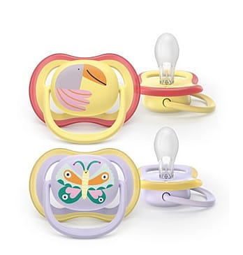 Philips Avent Ultra Air Lyslilla/Lysegul 2-Pak 0-6 mdr