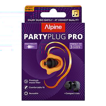 Alpine Hearing Protection PartyPlug Pro Black