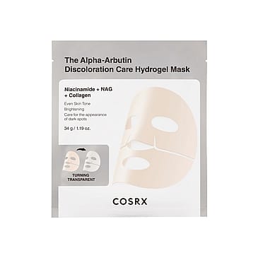 COSRX The Alpha-Arbutin Discoloration Care Hydrogel Mask 3 x 34 g