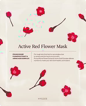 Hyggee Active Red Flower Mask
