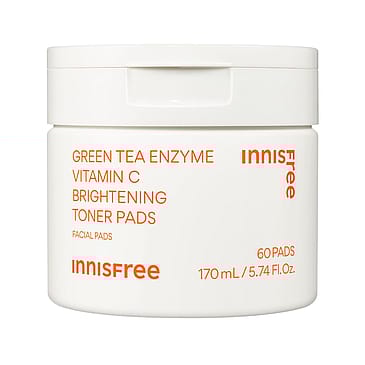 Innisfree Green Tea Vitamin C Brightening Toner Pads 60 PADS
