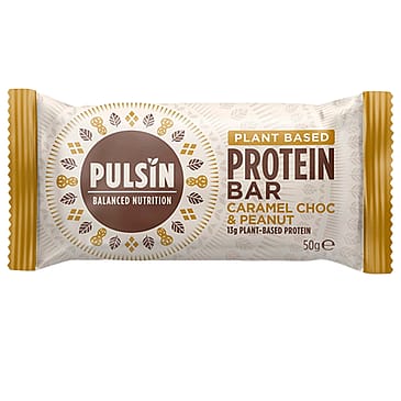 Pulsin Proteinbar Caramel Choc &  Peanut 50 g