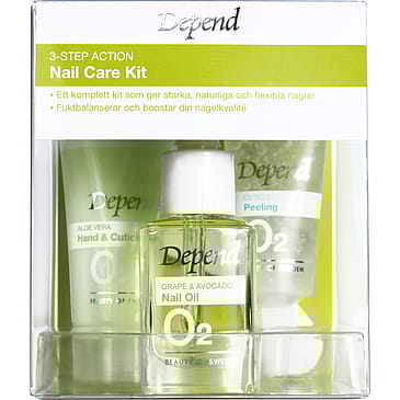 Depend 3-Step Action Nail Care Kit 3-Step Action Nail Care Kit
