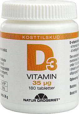 Natur Drogeriet D-vitamin 35 µg 180 tabl.
