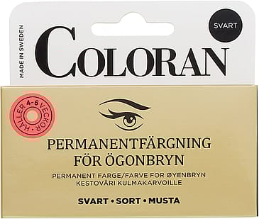 Coloran Permanent Eyebrow Color Black