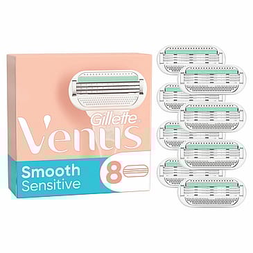 Gillette Smooth Sensitive Razor Blades 8 pack