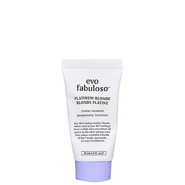 Evo Fabuloso Platinum Blonde Toning Shampoo 30 ml