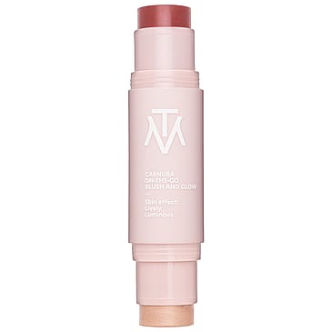 MAKETHEMAKE Carnuba On-the-go Blush And Glow Deep Berry And Rose Gold