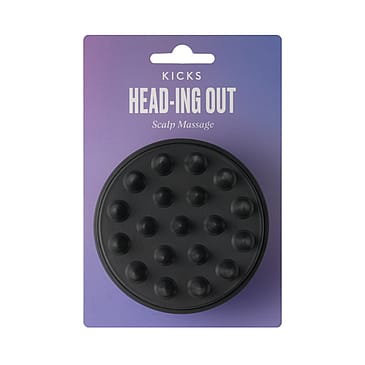 KICKS Beauty Scalp Massage Brush Black