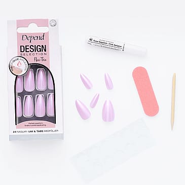Depend Design Selection Almond Artificial Nail Make Me Blush