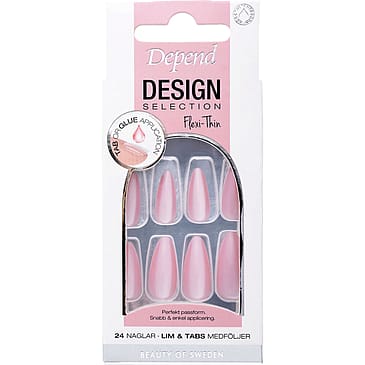 Depend Design Selection Almond Artificial Nail Make Me Blush